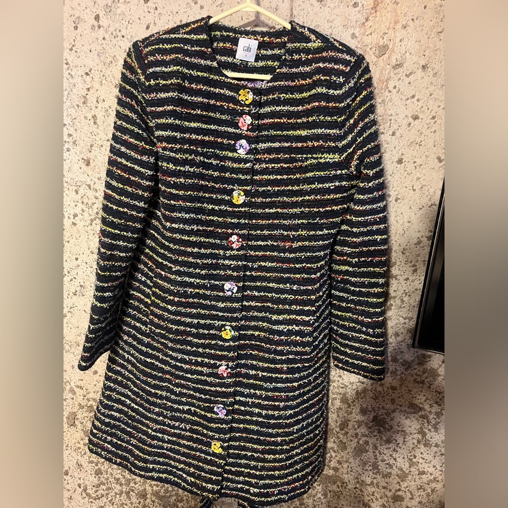 NWT 🪻Cabi Tweed Button up Coat - Picture 13 of 16